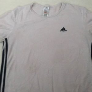 Pastel pink adidas tee